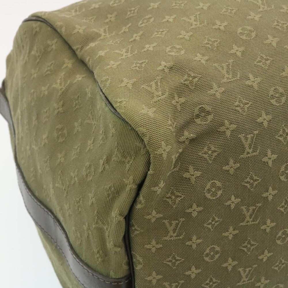 LOUIS VUITTON Monogram Mini Keepall Bandouliere55 Boston Bag Khaki - Picture 16 of 16